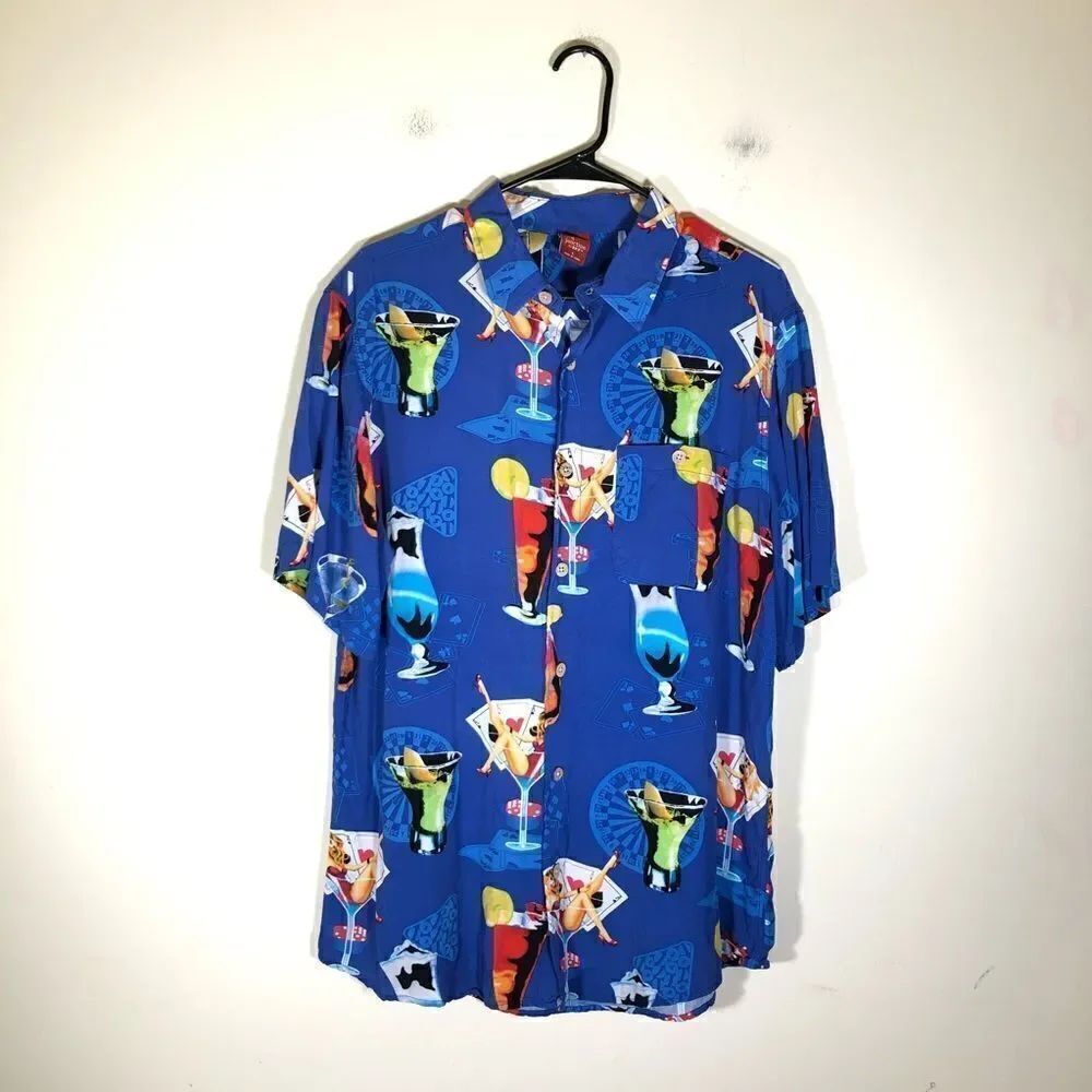 Junction West Hawaiian Pinup Martini Casino Shirt